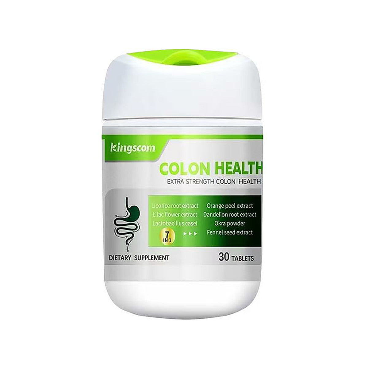 Kingscom Colon Health Dietary Supplement – 30 Tablets