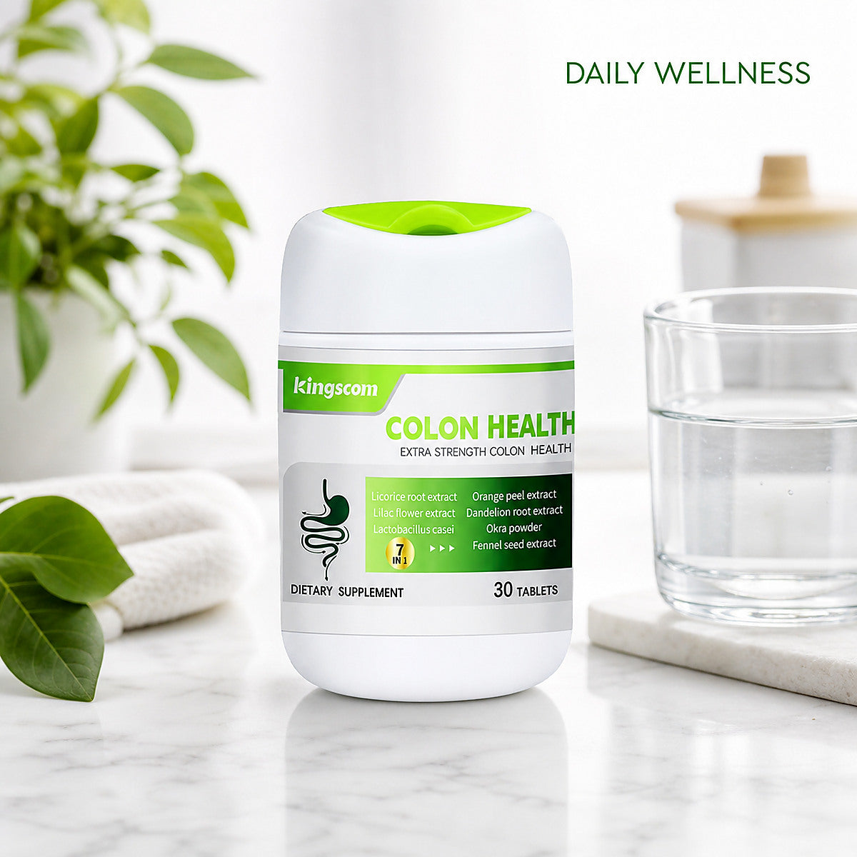 Kingscom Colon Health Dietary Supplement – 30 Tablets