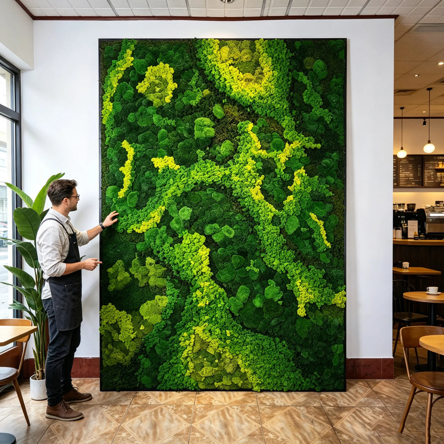 Custom Framed Preserved Moss Wall Art